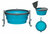 Travel Bowls for Pets -Single Bowl Lg (35-65lbs) Blue