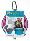 Travel Bowls for Pets -Single Bowl Sm (10-20lbs) Pink