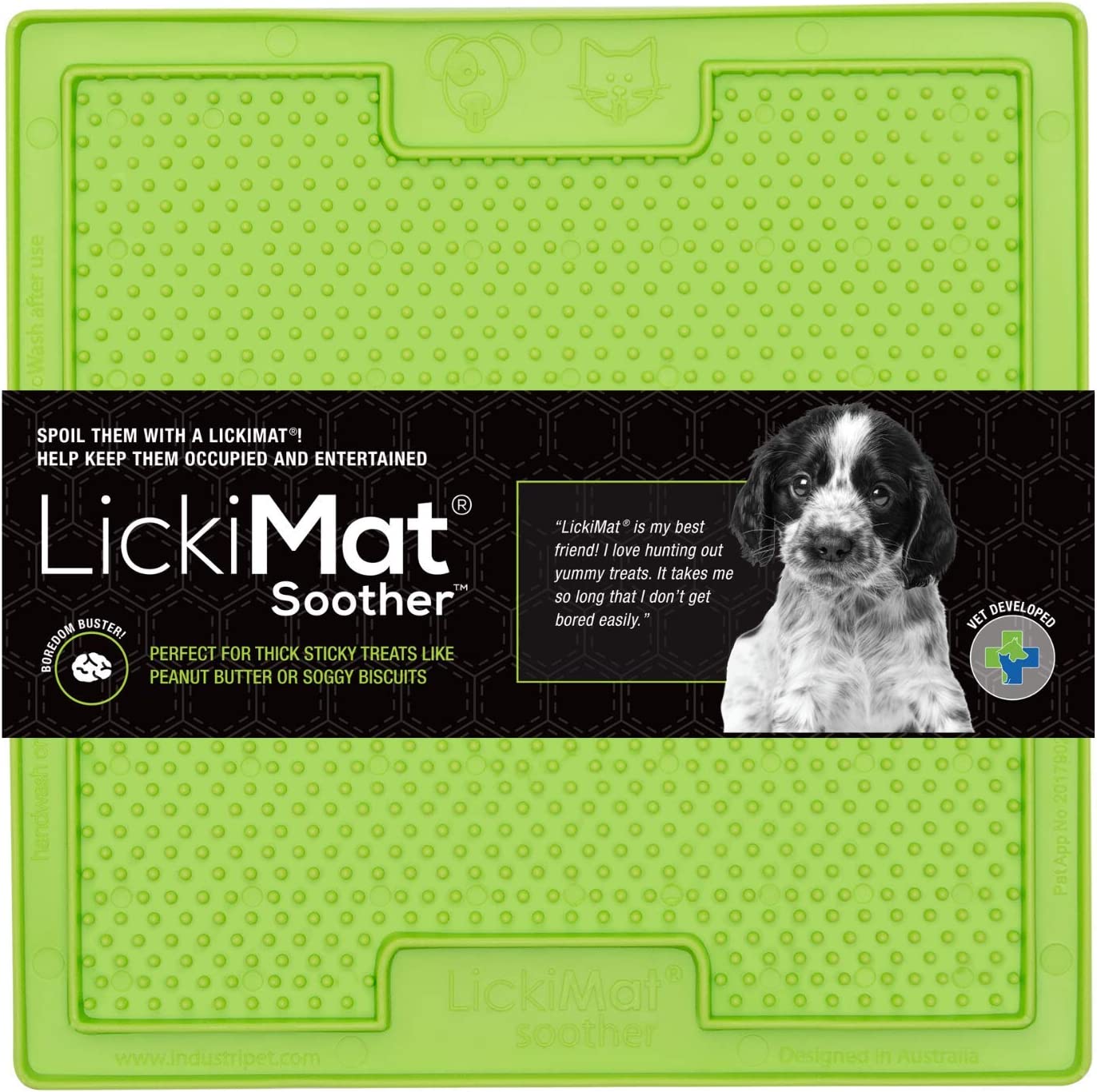 LickiMat Soother, Assorted colors Green