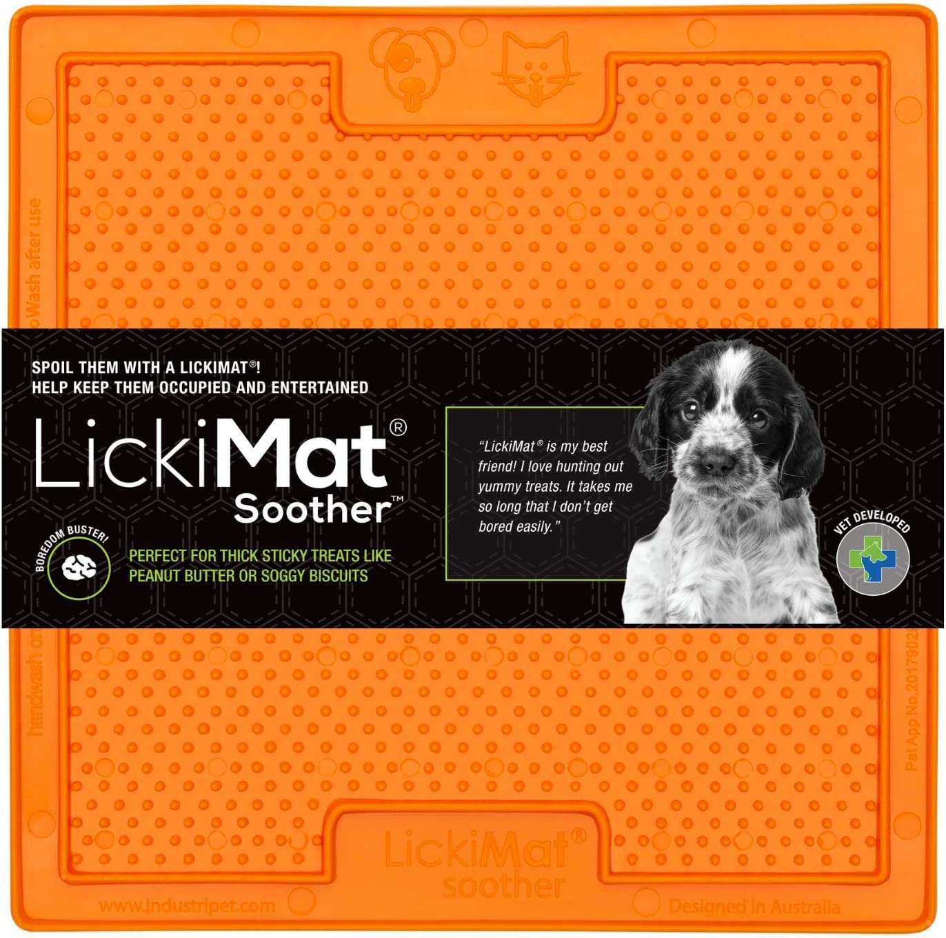 LickiMat Soother, Assorted colors Orange