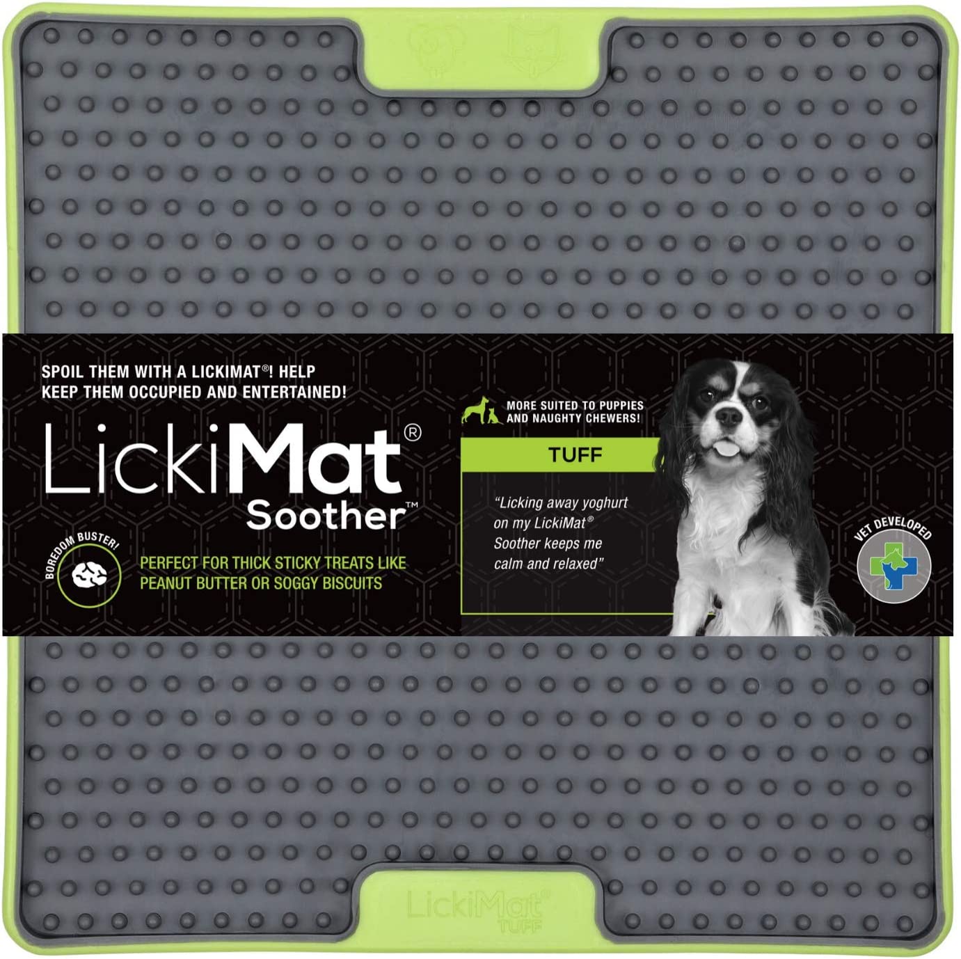 LickiMat Tuff Soother - For Strong Chewers Green