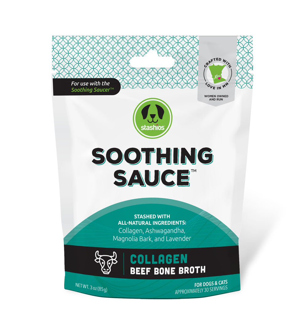 Soothing Sauce Bone Broth for Dogs & Cats Collagen - Beef Bone Broth