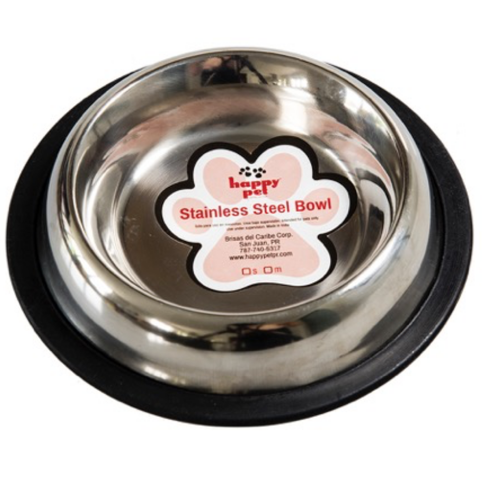 Happy Pet Stainless Steel Pet Bowl (Mediano) Default Title