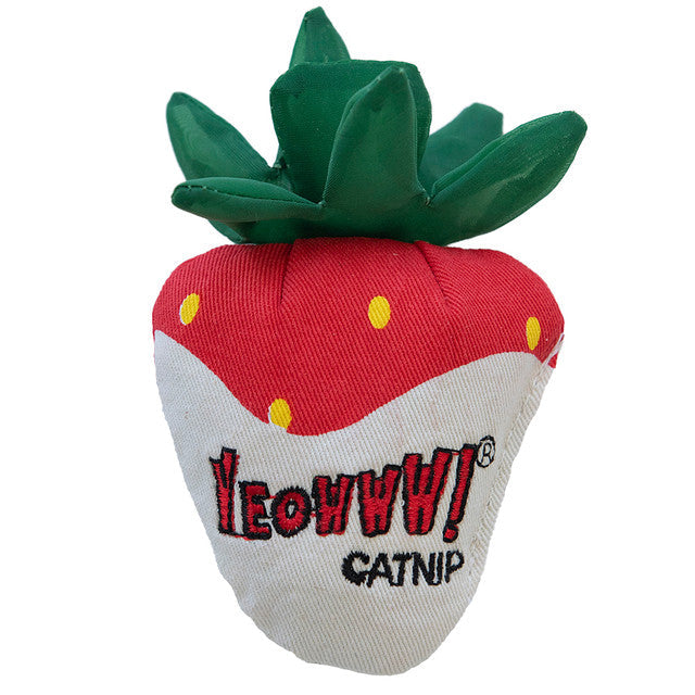 Yeowww!!! Strawberries Catnip Toys White Chocolate