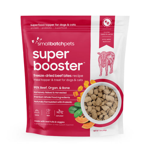 Beef Freeze-Dried Probiotic Dog & Cat Treats By Smallbatch Beef 7oz