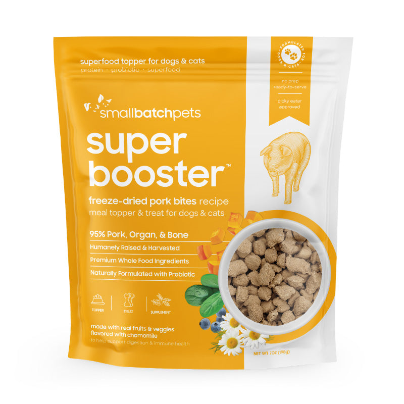 Pork Freeze-Dried Probiotic Dog & Cat Treats By Smallbatch Pork