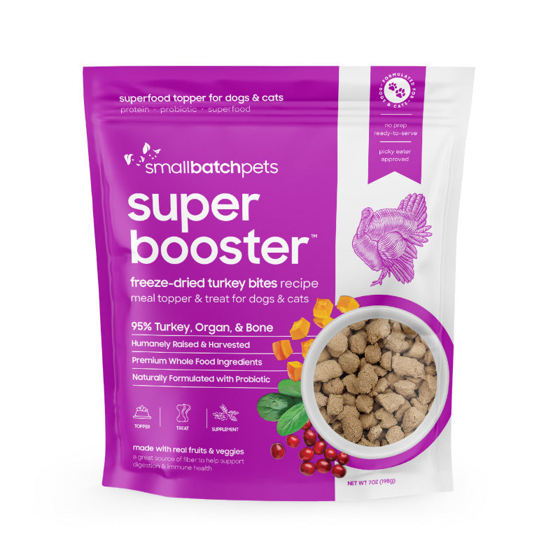Turkey Freeze-Dried Probiotic Dog & Cat Treats By Smallbatch Turkey 7oz