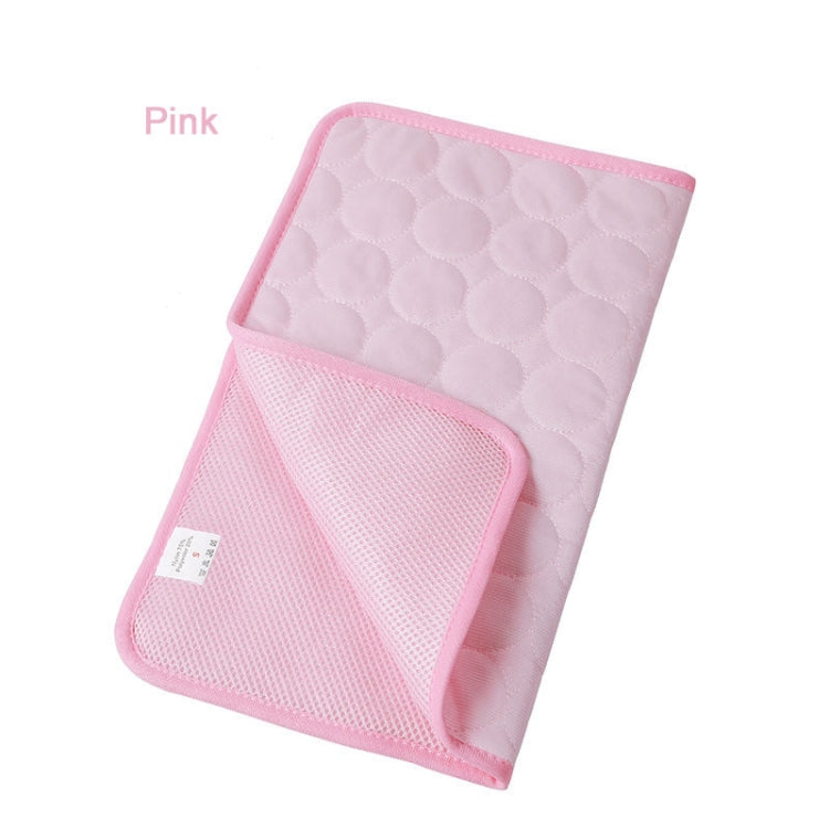 SFB104 Summer Cooling Mats Blanket Ice Pet Dog Cat Bed Mats, Size:50x40cm(Pink)