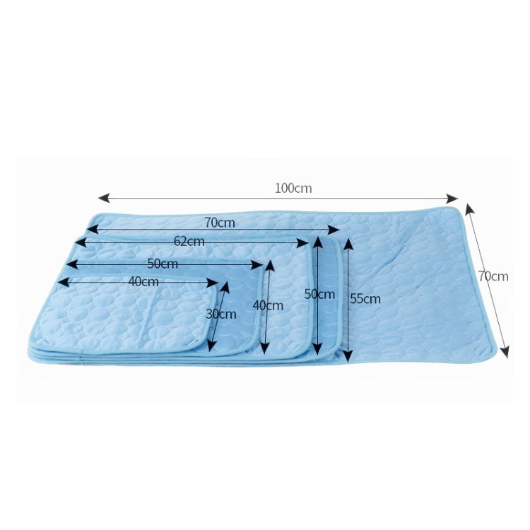 SFB104 Summer Cooling Mats Blanket Ice Pet Dog Cat Bed Mats, Size:50x40cm(Pink)