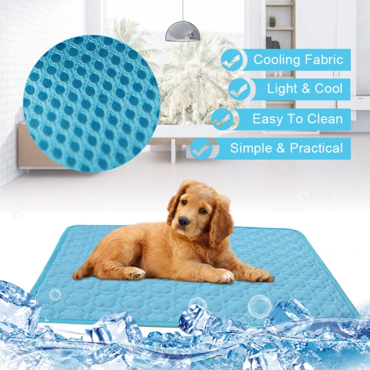 SFB104 Summer Cooling Mats Blanket Ice Pet Dog Cat Bed Mats, Size:50x40cm(Pink)