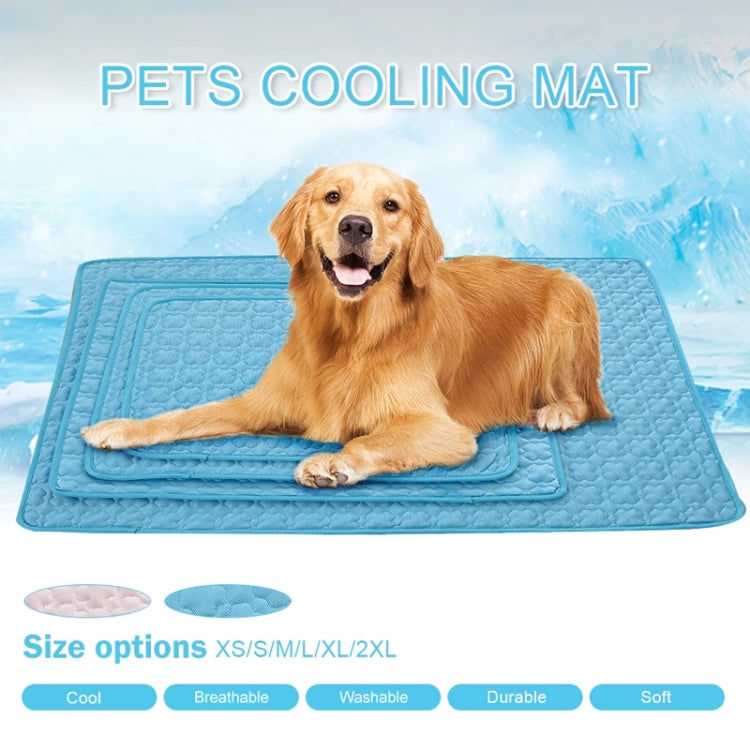 SFB104 Summer Cooling Mats Blanket Ice Pet Dog Cat Bed Mats, Size:50x40cm(Pink)
