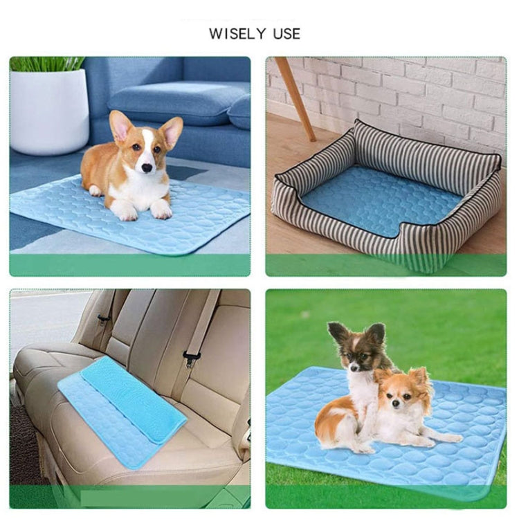 SFB104 Summer Cooling Mats Blanket Ice Pet Dog Cat Bed Mats, Size:63x50cm(Pink)