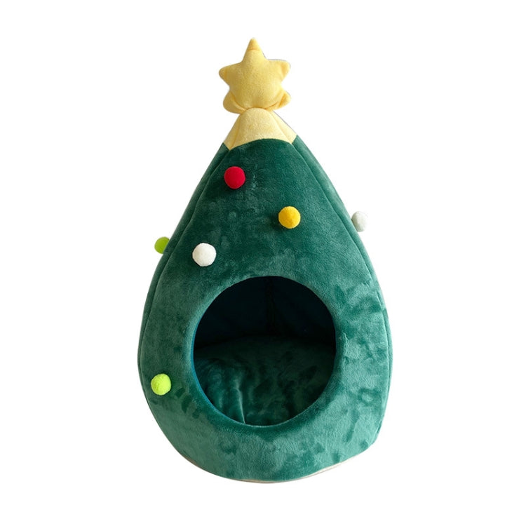 Christmas Tree Pet House Warm Winter Pet Supplies, Size:S