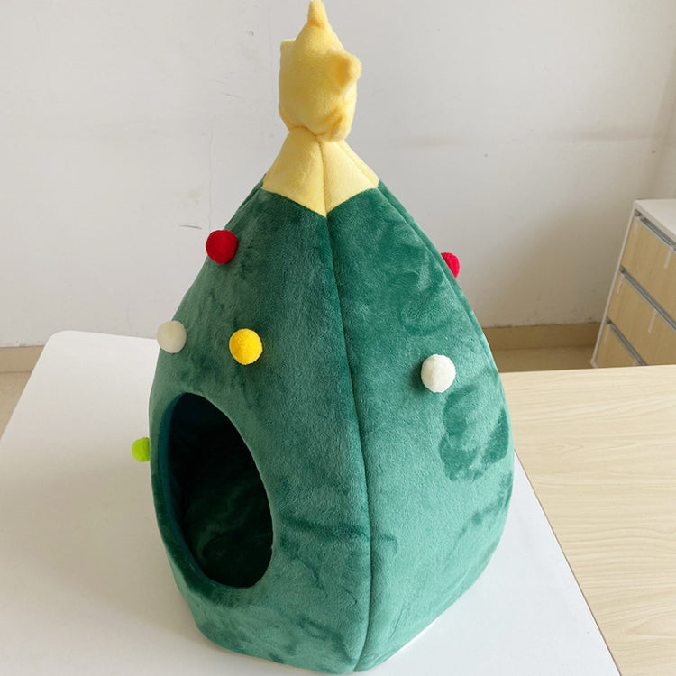 Christmas Tree Pet House Warm Winter Pet Supplies, Size:S