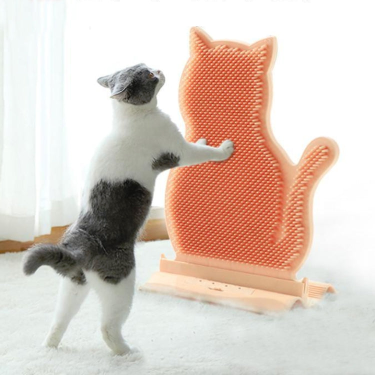 Fixed Door Seam Cat Rubbing Device Anti-itching & Hair Removal Massage Brush Pet Supplies(Pink)