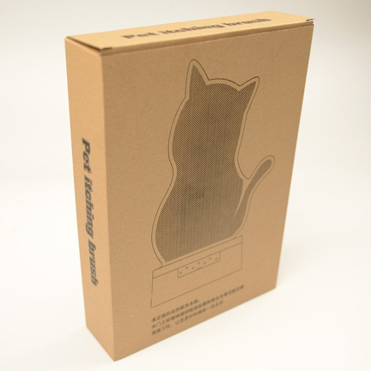 Fixed Door Seam Cat Rubbing Device Anti-itching & Hair Removal Massage Brush Pet Supplies(Brown)