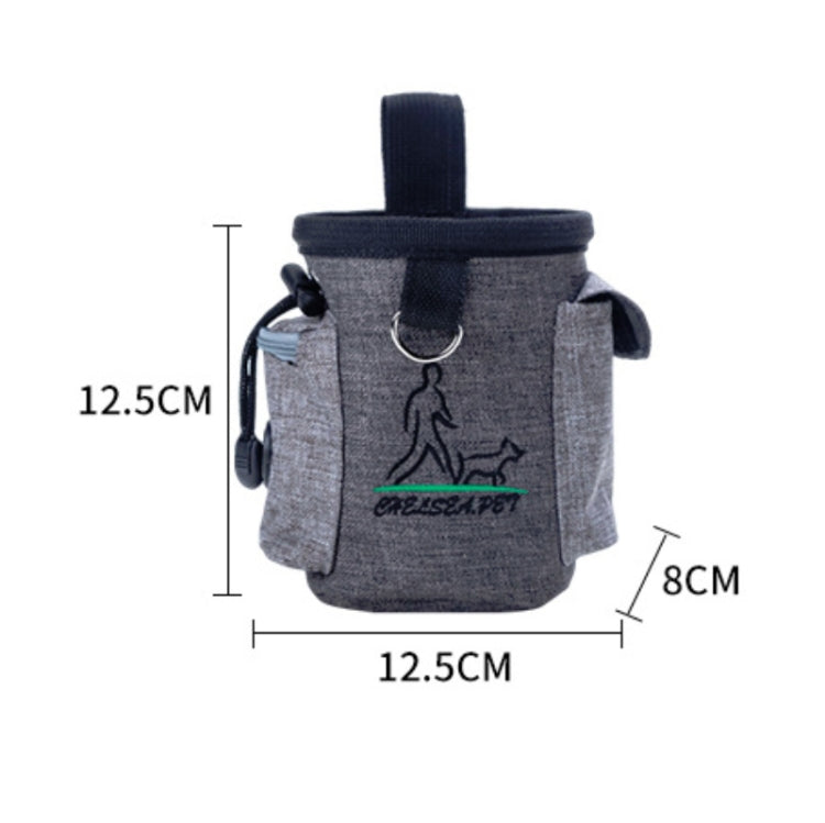 Pet Training Waist Bag Outdoor Multifunctional Snack Bag Pet Supplies(Ginger)