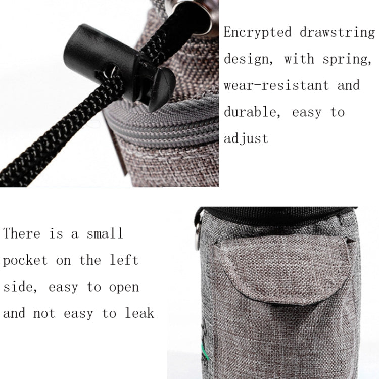 Pet Training Waist Bag Outdoor Multifunctional Snack Bag Pet Supplies(Grey)
