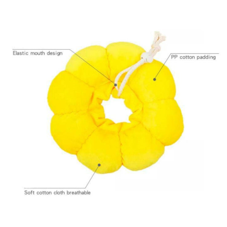 Pet Supplies Cat Headgear Cat Toy Anti-Bite Ring, Specification: XS(Golden Yellow)