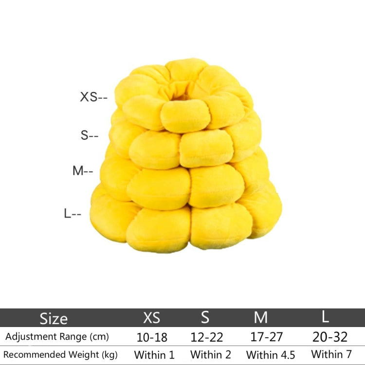 Pet Supplies Cat Headgear Cat Toy Anti-Bite Ring, Specification: XS(Golden Yellow)