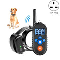 800m Remote Control Electric Shock Bark Stopper Vibration Warning Pet Supplies Electronic Waterproof Collar Dog Training Device, Style:556-1(UK Plug)