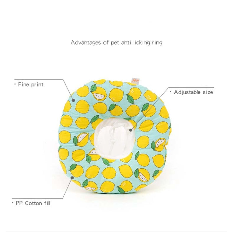 Cat Anti-Lick And Anti-Bite Soft Ring Dog Collar Pet Supplies, Size:S(Green Lion)