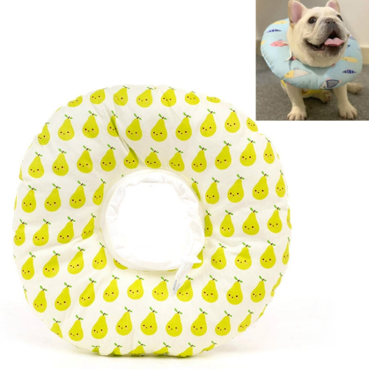 Cat Anti-Lick And Anti-Bite Soft Ring Dog Collar Pet Supplies, Size:M(Green Pear)