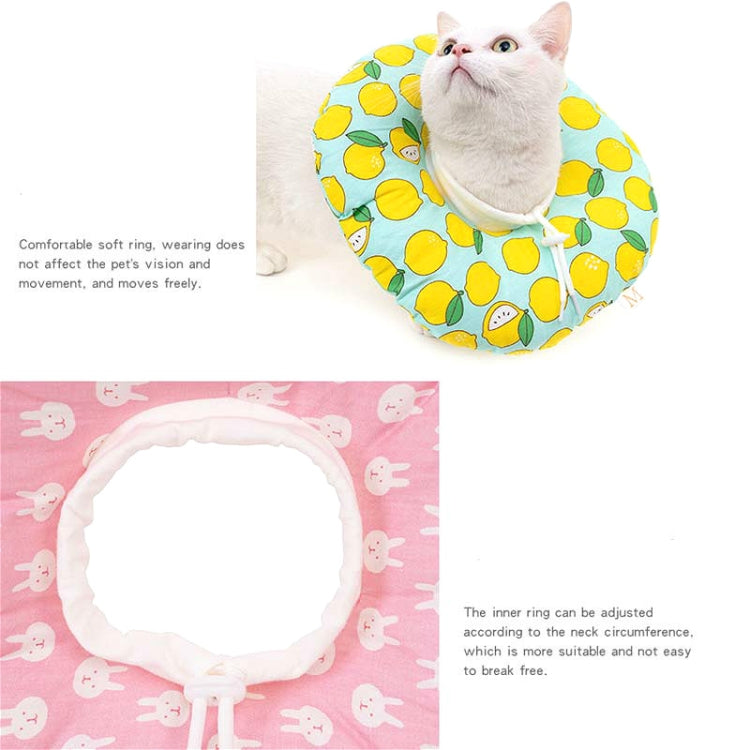 Cat Anti-Lick And Anti-Bite Soft Ring Dog Collar Pet Supplies, Size:M(Taro Lion)