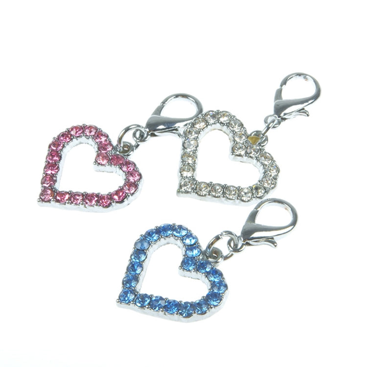 Pet Supplies Pearl Necklace Pet Collars Cat and Dog Accessories, Size:S(Pink)