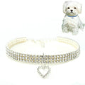 Pet Supplies Elastic Love Cats And Dogs Accessories Pet Collars, Size:M(White)