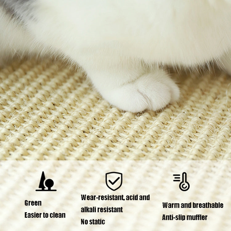 Cat Scratch Pad Pet Supplies Carpet Sleeping Mat Cat Placemat, Random Color Delivery, Specification: Overlock 50x80cm