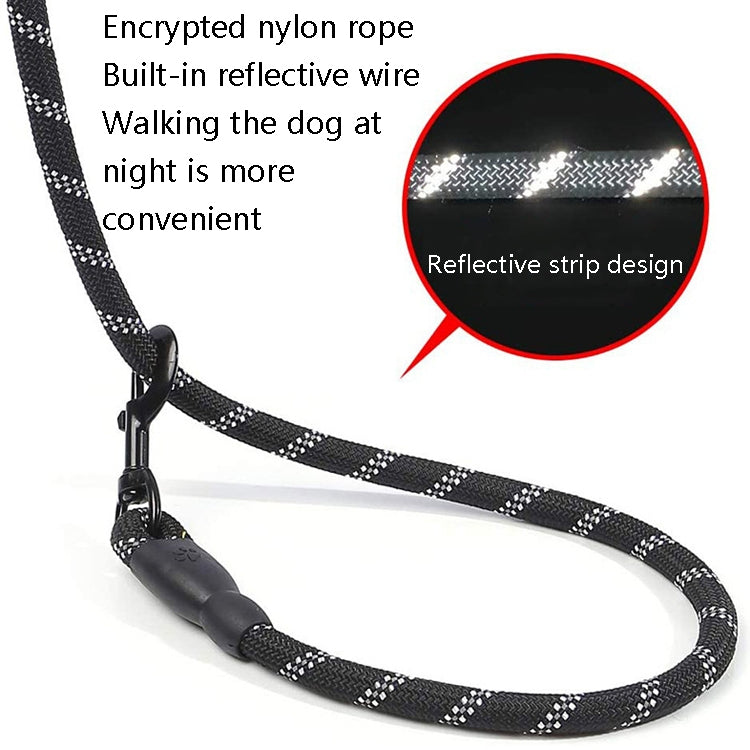 Pet Supplies Reflective Dog Pull Rope, Size: Long 150cm Thick 0.8cm(Sky Blue)