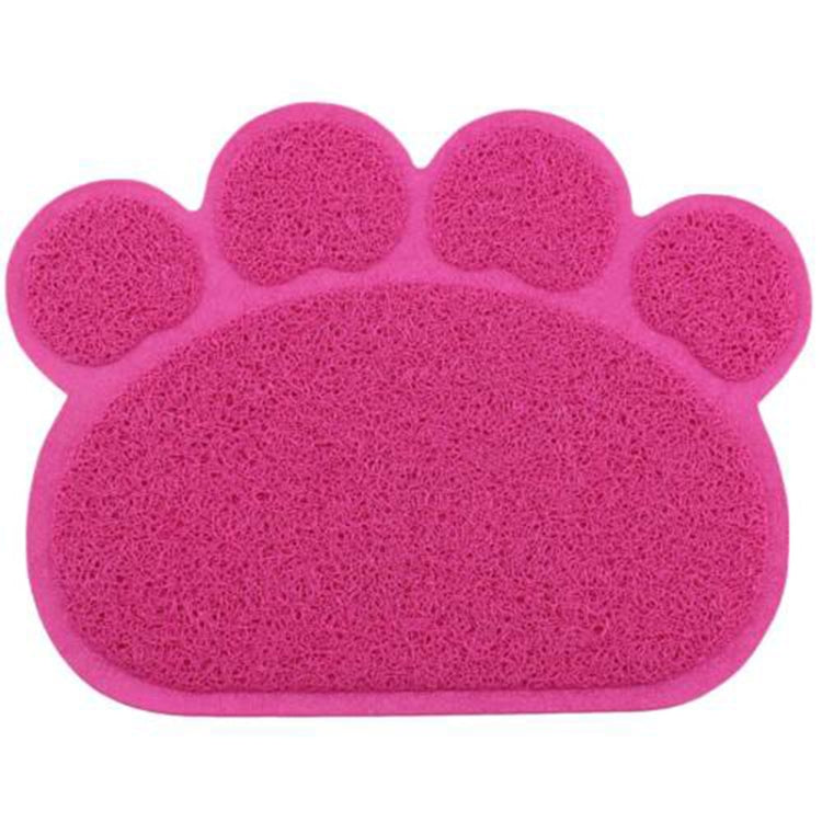 PVC Claw Shaped Cat Litter Mat Pet Placemat Anti-skid Floor Mat Pet Supplies(Gray)