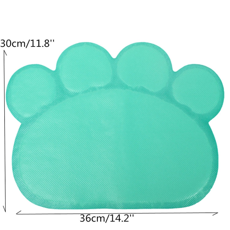 PVC Claw Shaped Cat Litter Mat Pet Placemat Anti-skid Floor Mat Pet Supplies(Gray)