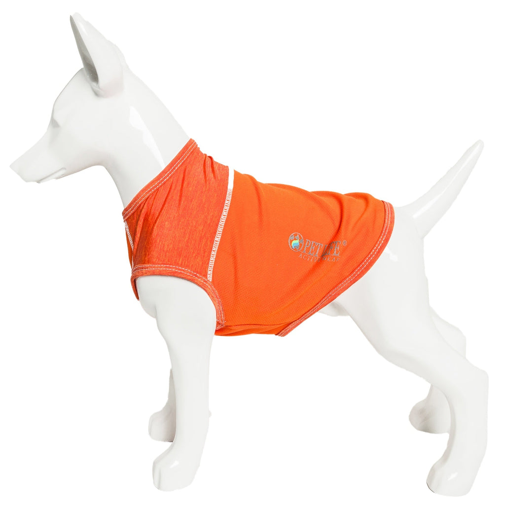 Pet Life ® Active 'Aero-Pawlse' Quick-Dry and 4-Way-Stretch Yoga Fitness Dog T-Shirt Tank Top