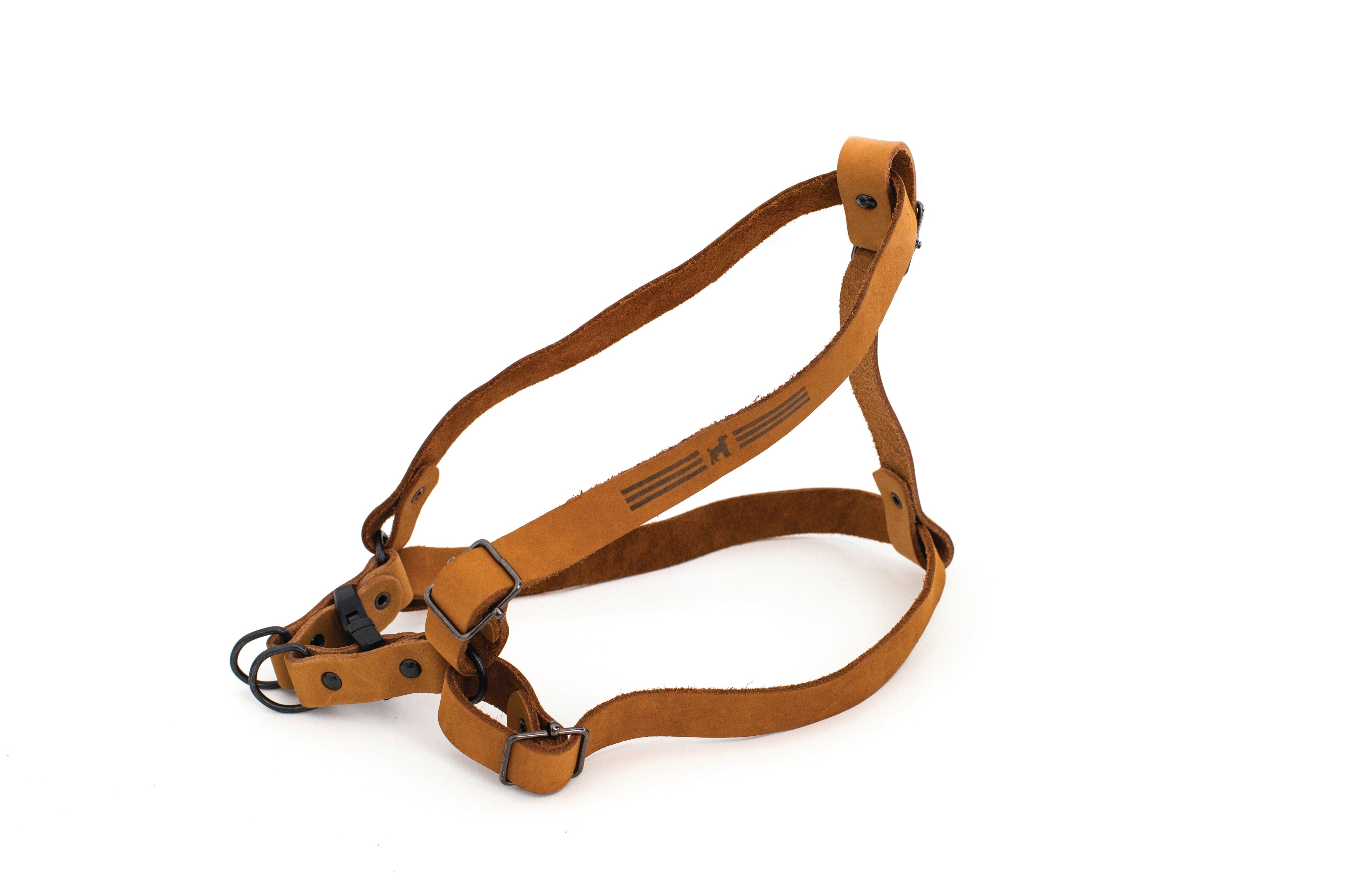 Sport Style Leather Step In Harness L 1" Wide 18"-32" Khaki