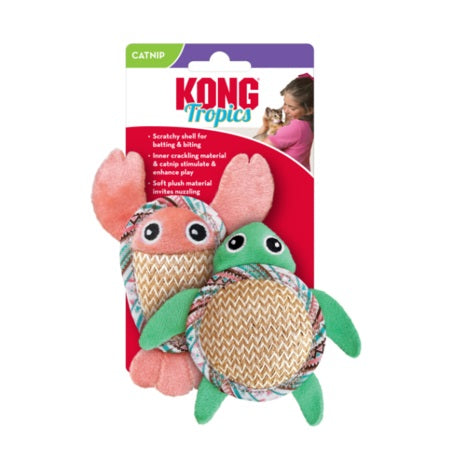 Tropics Pals Sea Creatures 2 Pack - Catnip Cat Toy