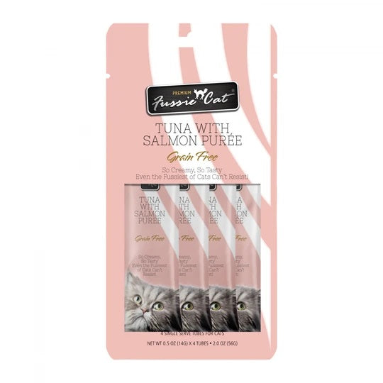 Tuna with Salmon Puree Cat Treat By Fussie Cat