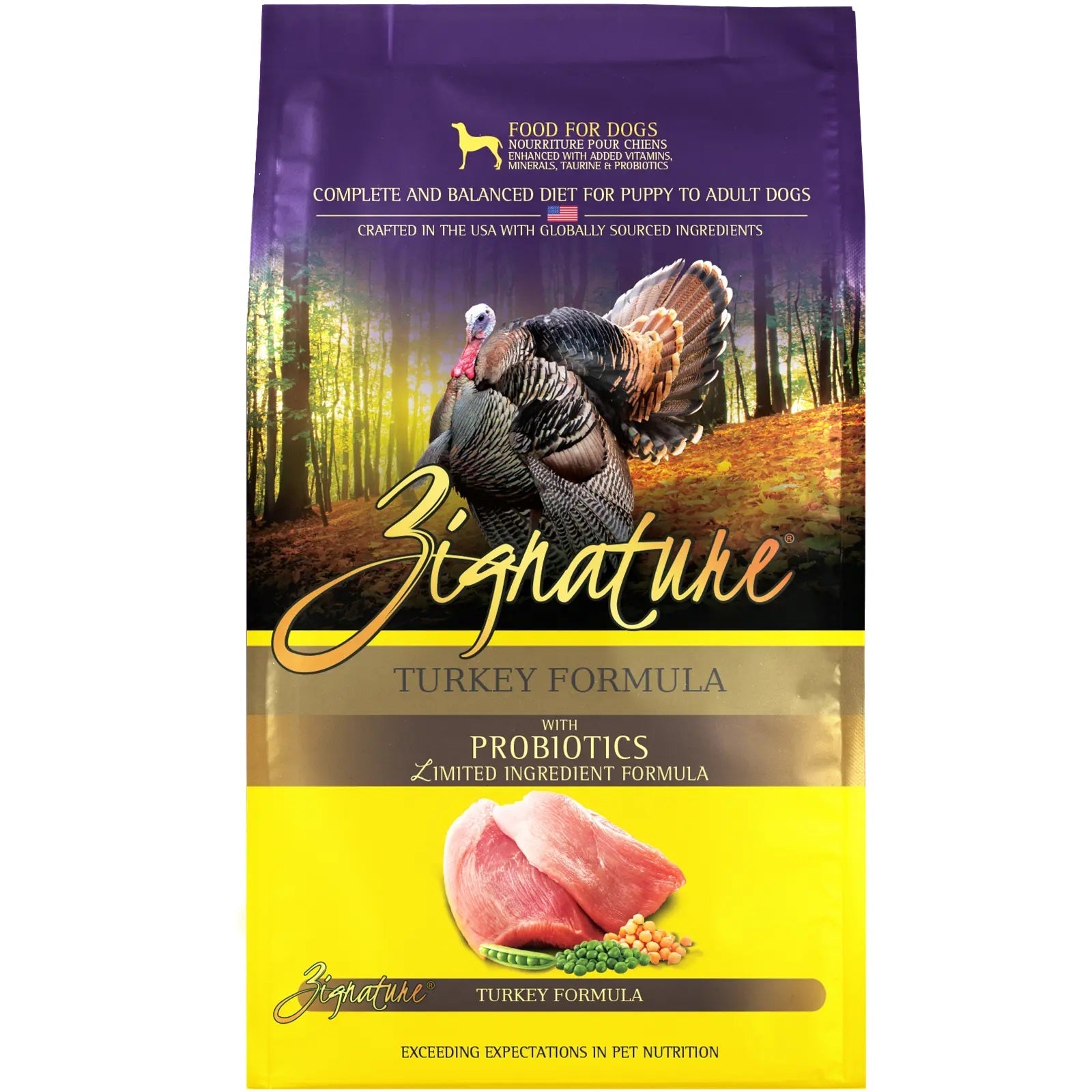 Turkey Formula Dry Dog Food by Zignature 25 lbs (No shipping)