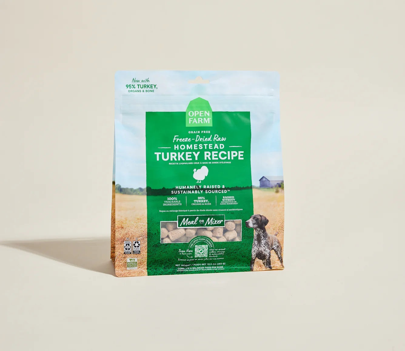 Homestead Turkey Freeze Dried Raw Morsels for Dogs 22 oz