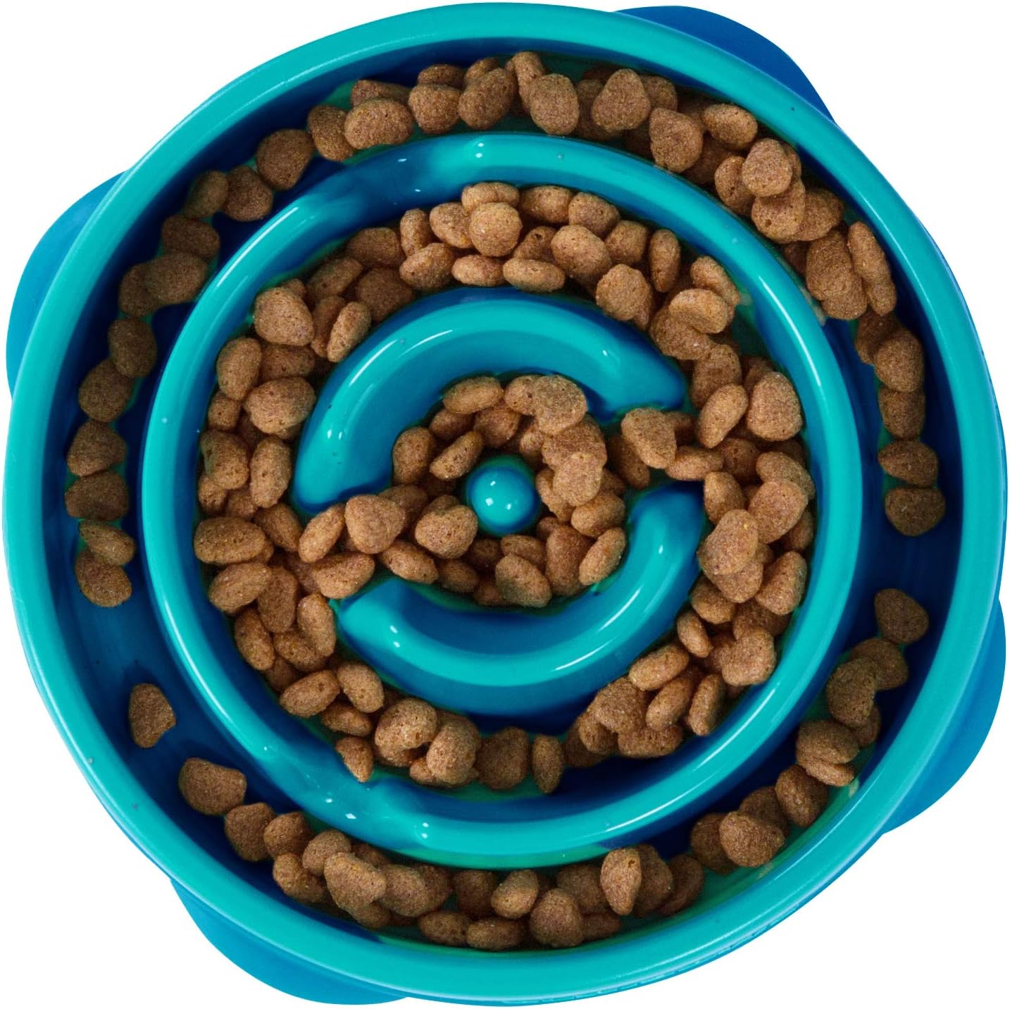 Slow Feeder Turquoise Bowl For Dogs Regular
