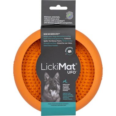 Slow feeder for Dogs & Cats -UFO (Asst Colors) Orange