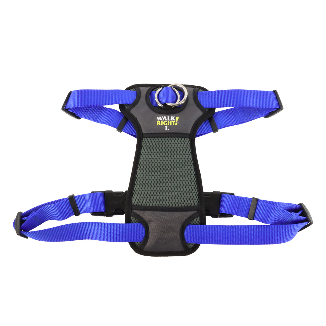 Front-Connect Harness for Dogs (Blue) Large 25" - 38"