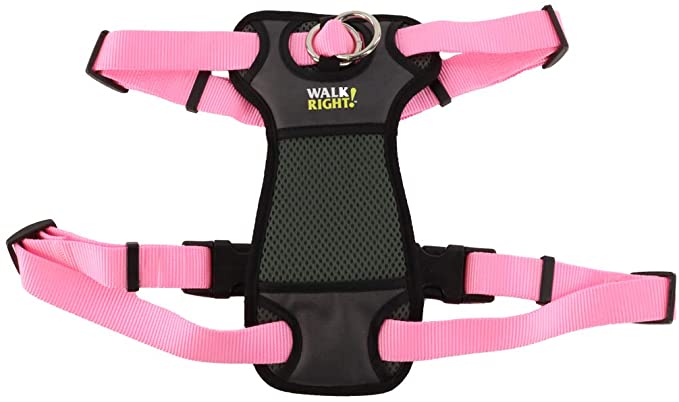Front-Connect Harness for Dogs (Pink) Large 25" - 38"