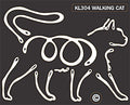 Cat Walking Window Sticker