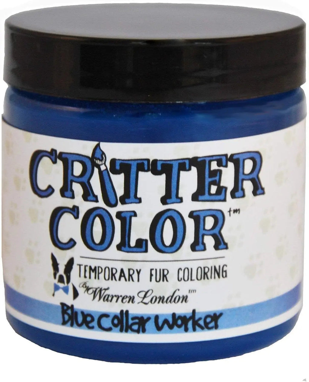 Warren London Critter Color Temporary Pet Fur Dye, Washable Non-Toxic 4oz Blue Collar Worker