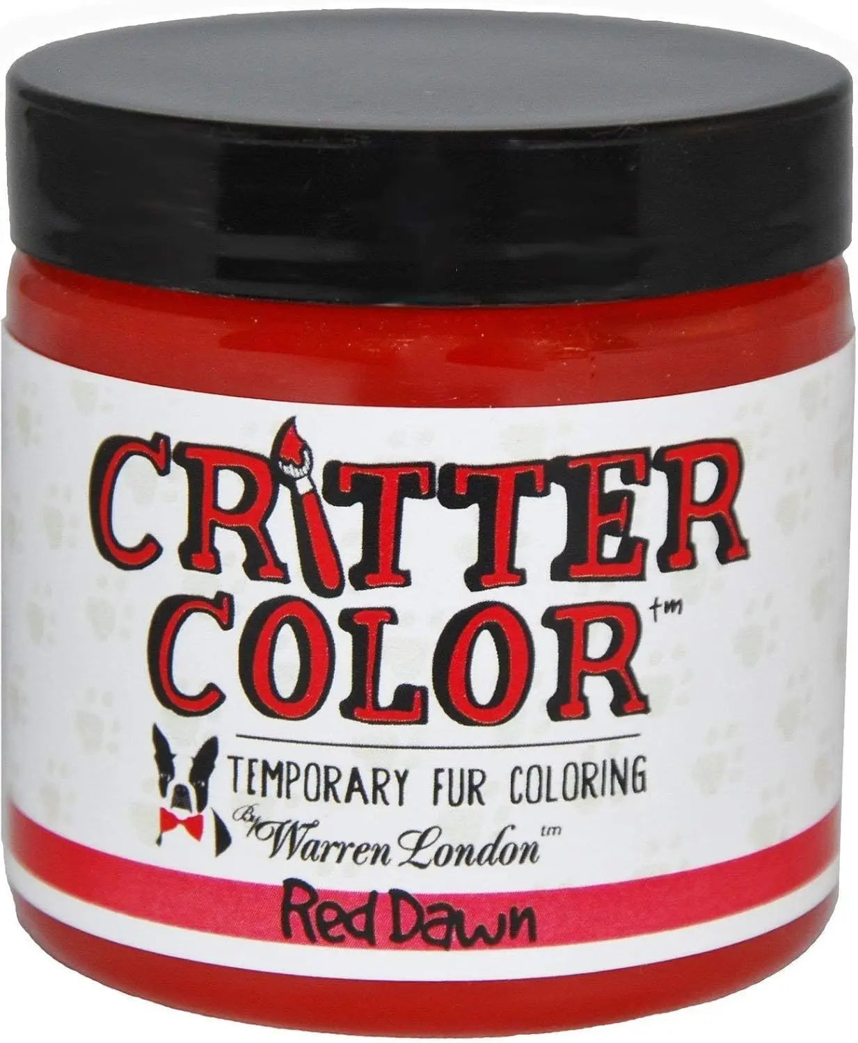 Warren London Critter Color Temporary Pet Fur Dye, Washable Non-Toxic 4oz Sweet Avery Red