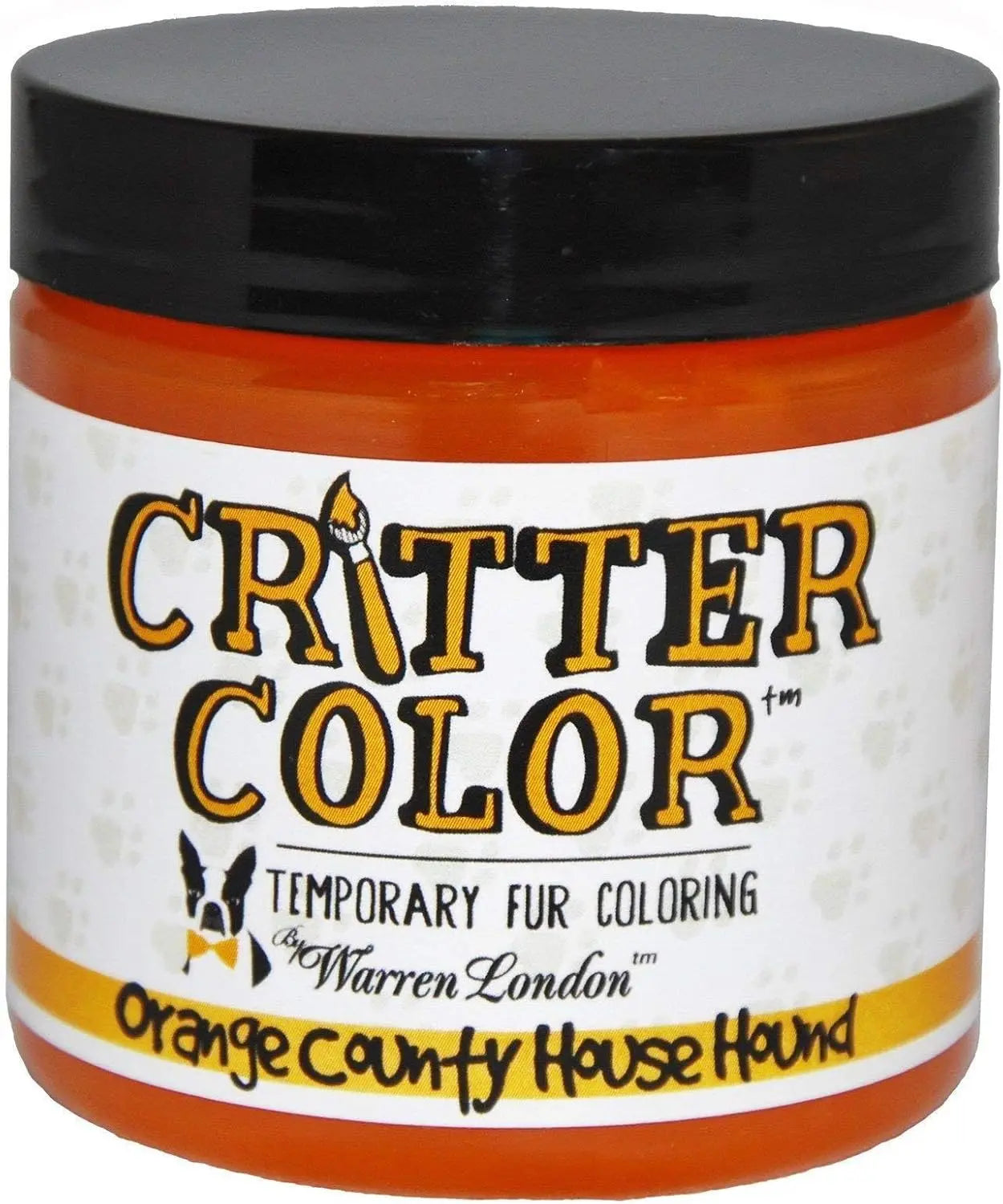 Warren London Critter Color Temporary Pet Fur Dye, Washable Non-Toxic 4oz Orange County House Hounds