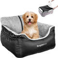 Washable Pet Car Seat Booster for Small Dogs & Cats, Oxford Fabric Black Small