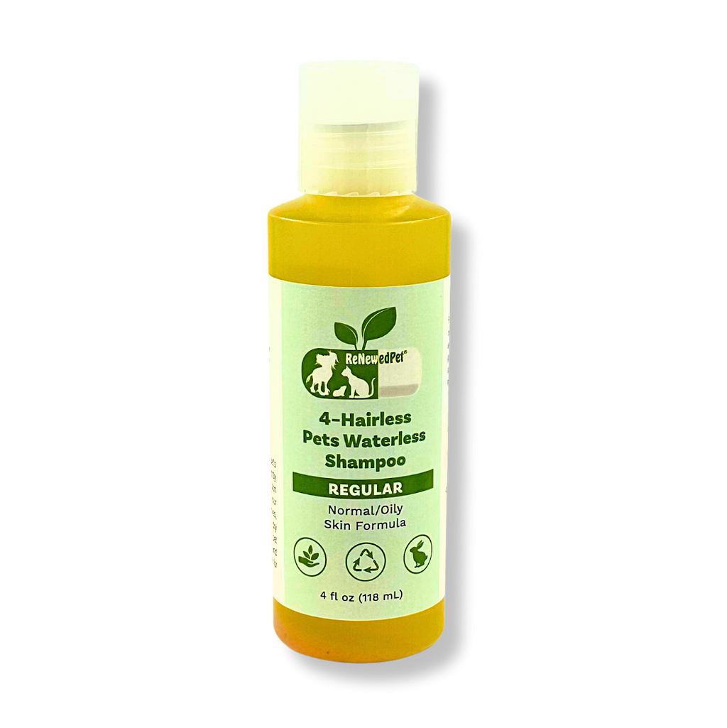 4-HAIRLESS PETS REGULAR WATERLESS SHAMPOO 4 OZ. ($4.73 oz.)